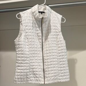 White Quilted Vest